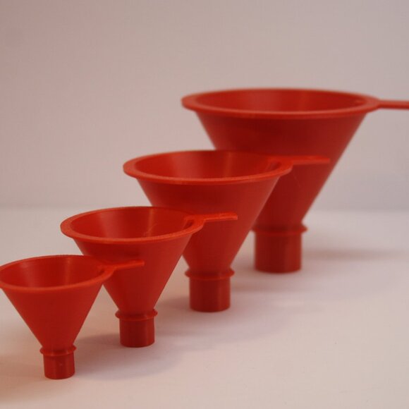 Multipurpose Orange/Red Funnel Set - 4 Pieces - Picture 10 of 10